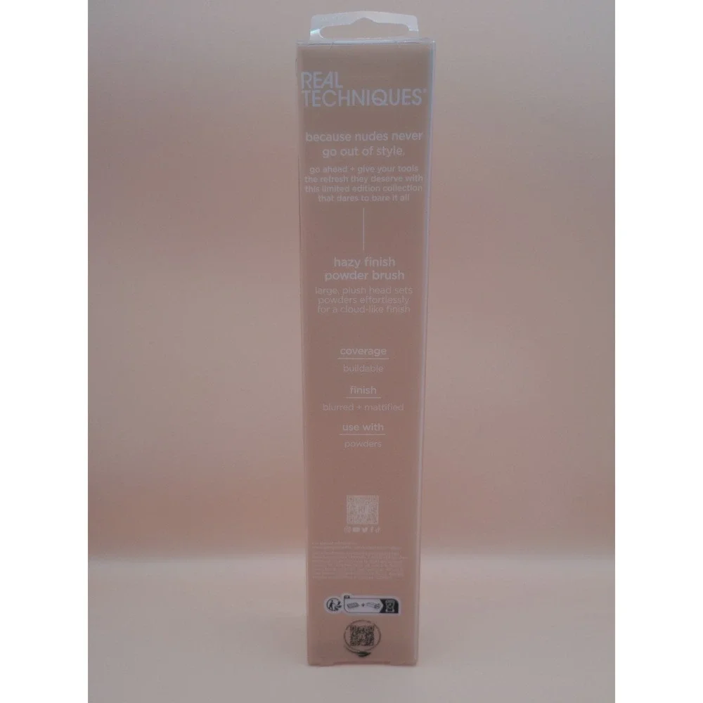 Real Techniques New Nudes 091 Hazy Finish Powder Makeup Brush Tool NIB